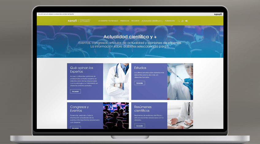 Web Sanofi con la Diabetes